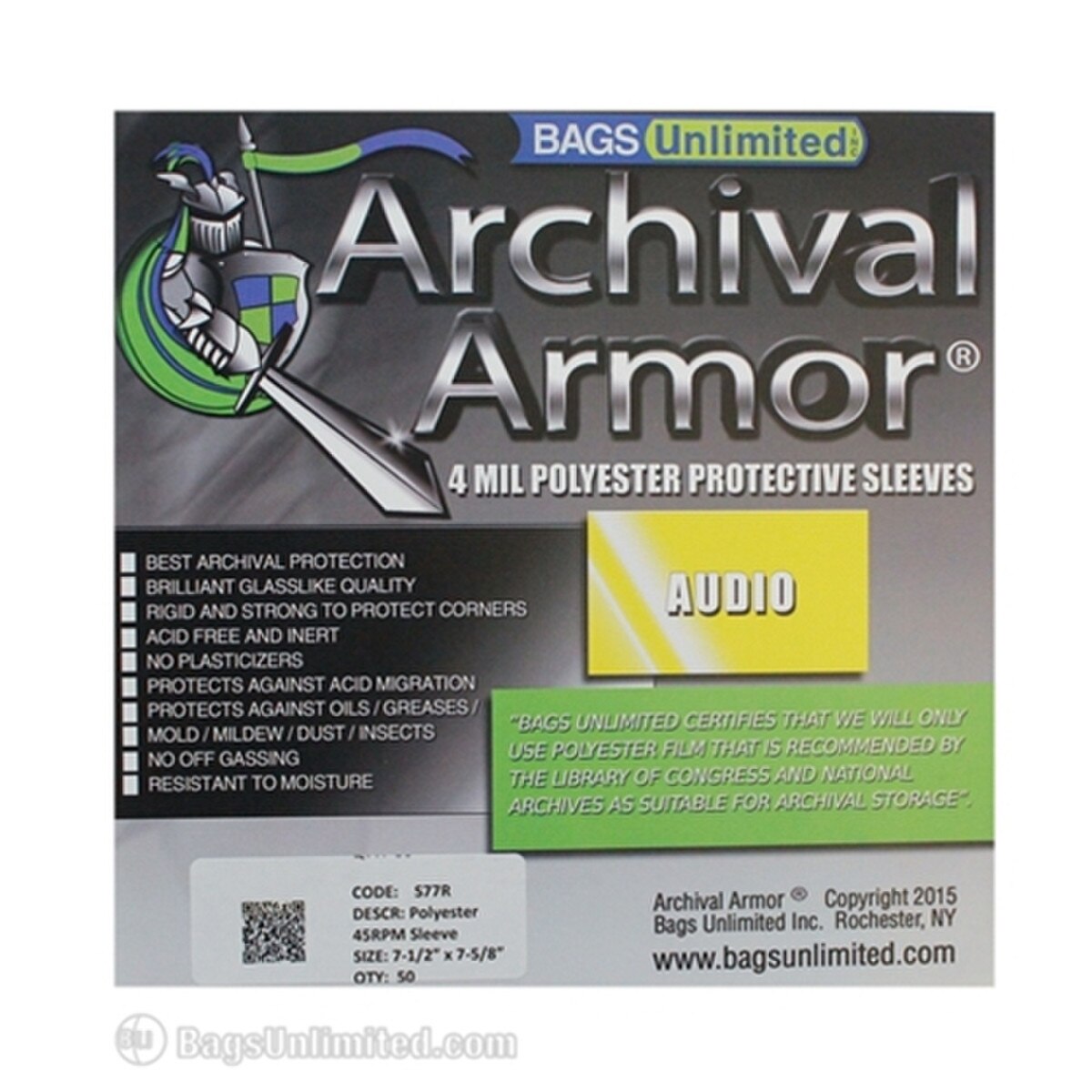 POLYESTER (Mylar) Sleeve 4mil for 7
